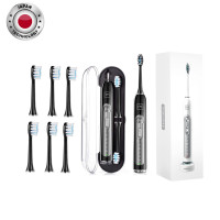 УЛЬТРАЗВУКОВАЯ ЗУБНАЯ ЩЕТКА MEDICA+ PROBRUSH 9.0 (ULTASONIC) BLACK + НАСАДКИ (6 ШТУК) (ЯПОНИЯ)