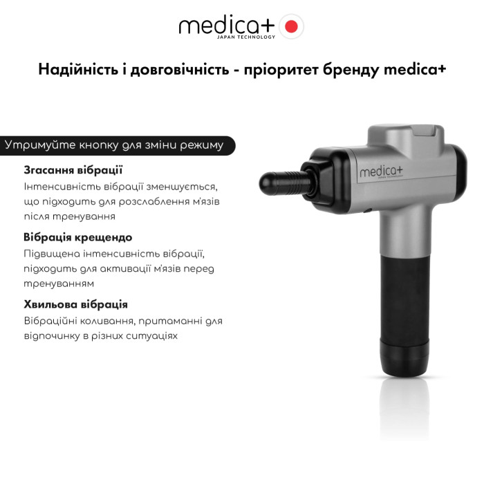 Перкуссионный ручной массажер MEDICA+ MASSHAND PRO 6.0 (Япония) фото № 5