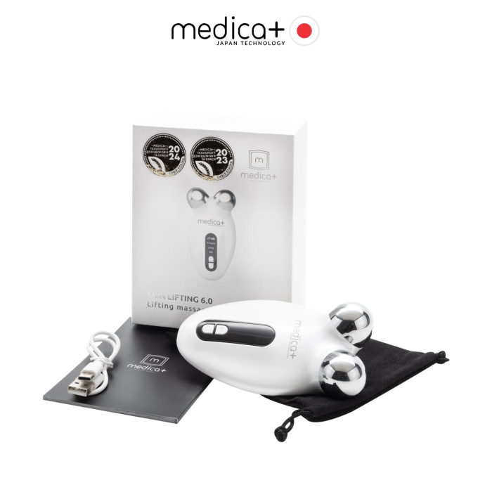 EMS МІКРОТОК MEDICA+ ЛІФТИНГ-МАСАЖЕР для обличчя SKIN LIFTING 6.0 WHITE (ЯПОНІЯ) фото № 1