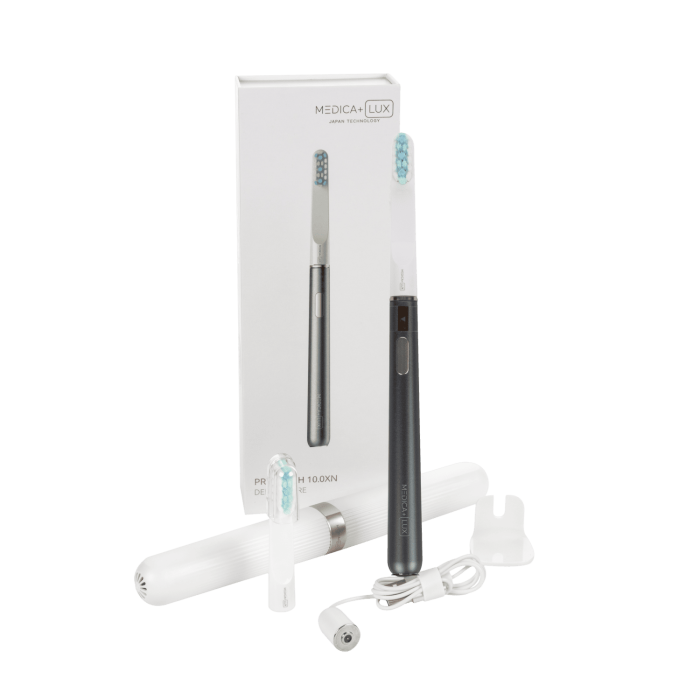Отбеливающая звуковая зубная щетка Medica+ Lux 10ХN Portable Grey фото № 12