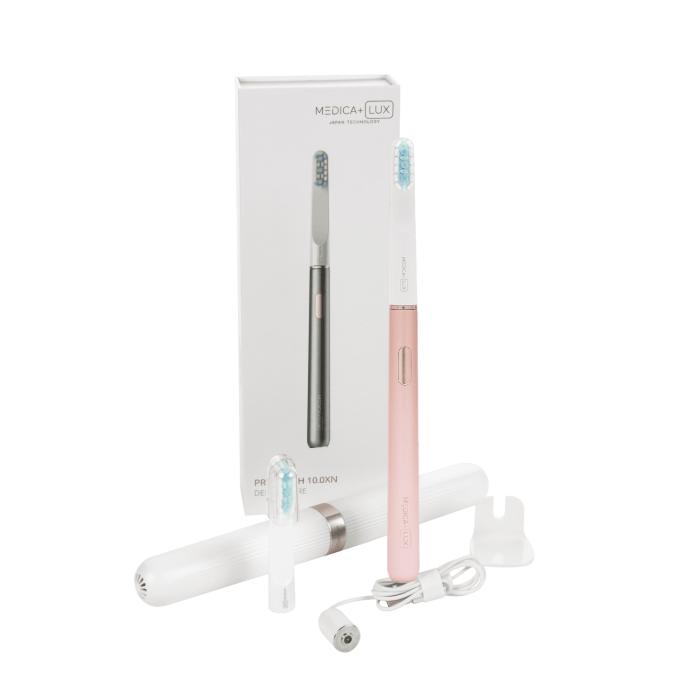 Отбеливающая звуковая зубная щетка MEDICA+ LUX 10ХN Portable Rose Gold (Japan) фото № 12