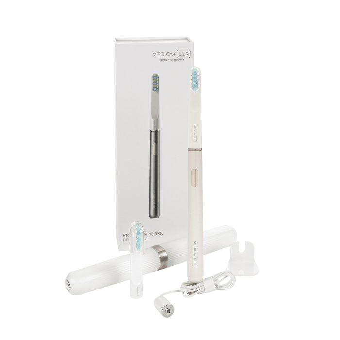Отбеливающая звуковая зубная щетка MEDICA+ LUX 10ХN Portable Silver (Japan) фото № 11