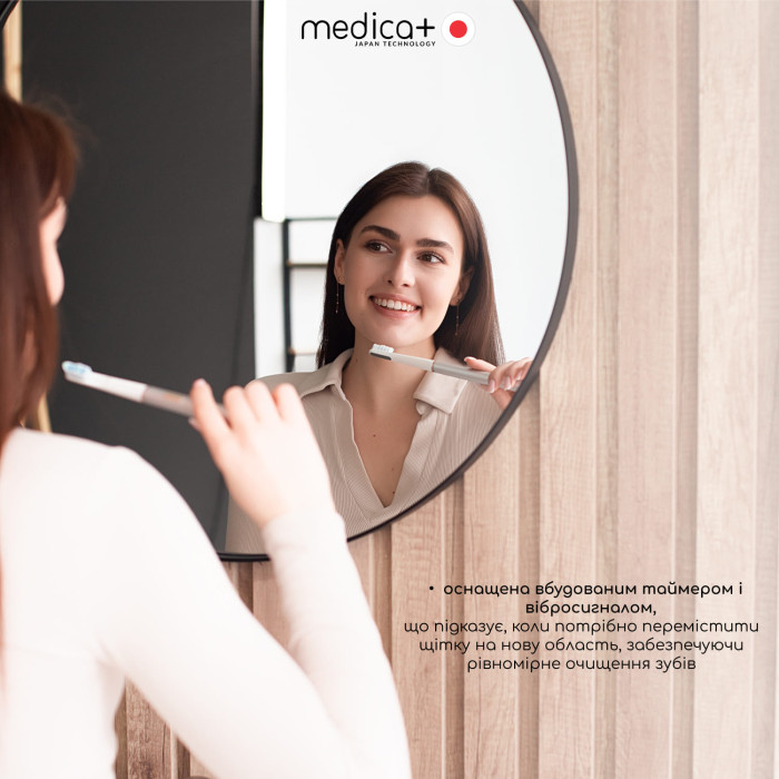 Отбеливающая звуковая зубная щетка MEDICA+ LUX 10ХN Portable Silver (Japan) фото № 7