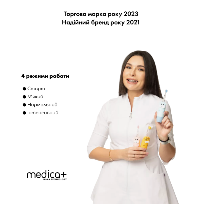 Детская зубная щетка Medica+ KidsBrush 2.0 Pink фото № 6