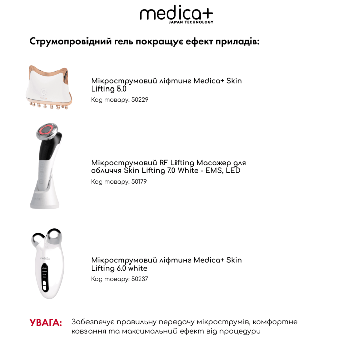 Струмопровідний гель Medica+ Conductive Lifting Gel (250 мл) фото № 8