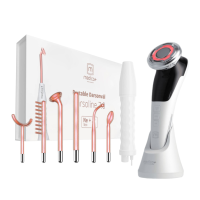 Набор Портативный дарсонваль Medica+ Darsoline 7.0 + Микротоковый RF Lifting Массажер для лица Skin Lifting 7.0 White