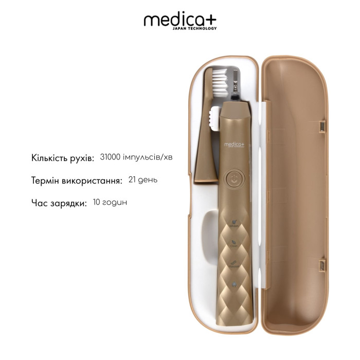 Звуковая зубная щетка Medica+ ProBrush 11 (Gold) фото № 4