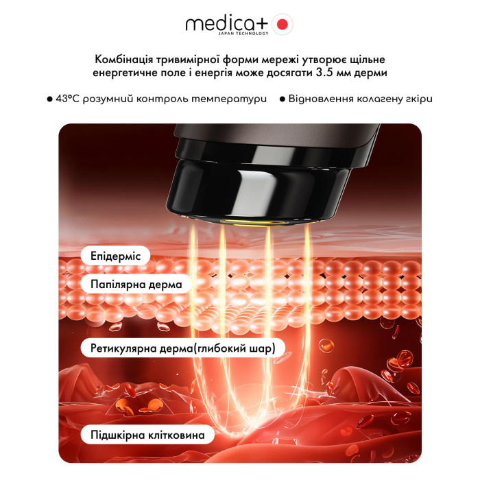 Массажер для лица MEDICA+ SkinLifting PRO 10x с микротоками, RF и функцией лифтинга фото № 4