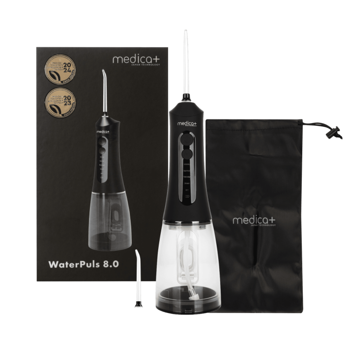 Портативний іригатор Medica+ WaterPuls 8.0 Black фото № 11