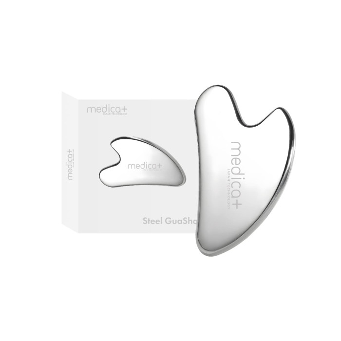 Стальной скребок для моделирования овала лица MEDICA+ Steel GuaSha