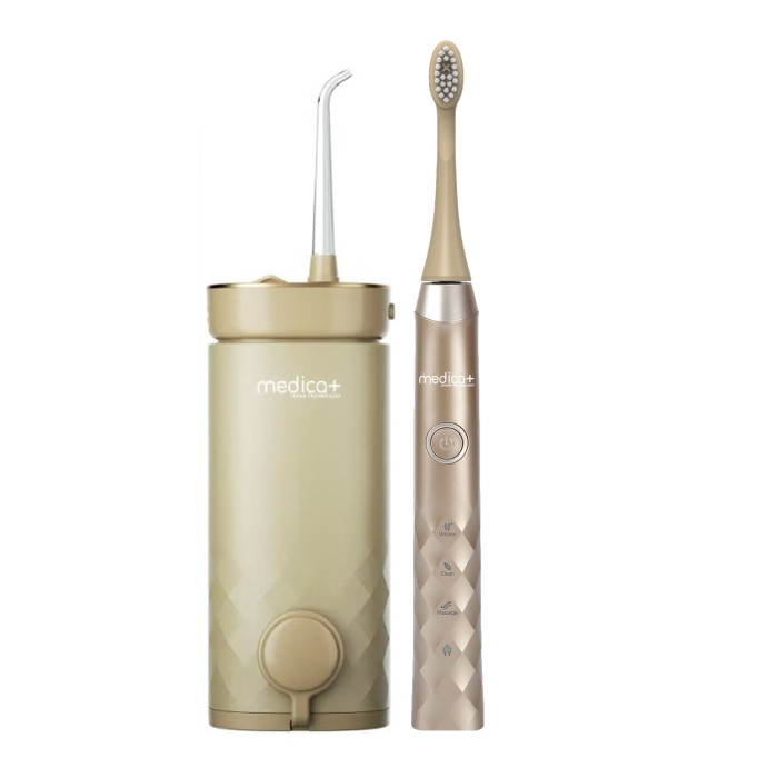 Комплект Звукова зубна щітка ProBrush 11 (Gold) та Портативний іригатор Lux Prowater 10