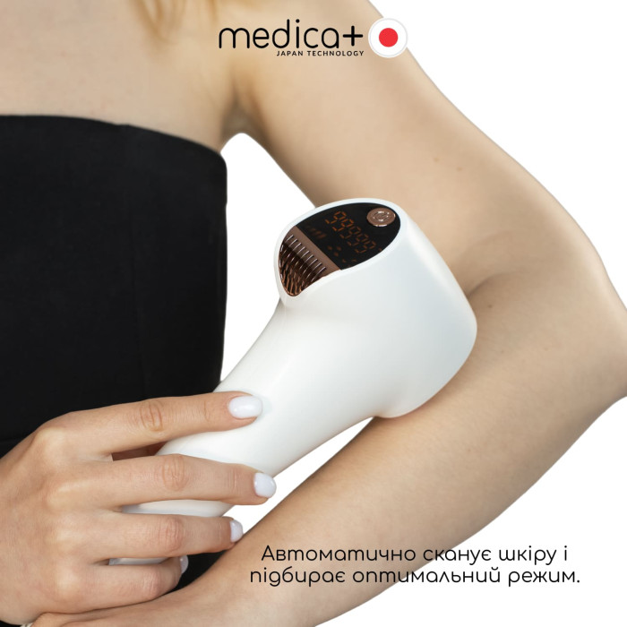 Набір для фотоепіляції MEDICA+: Фотоепілятор 8.0 + Захисні окуляри + Флюїд після епіляції фото № 1