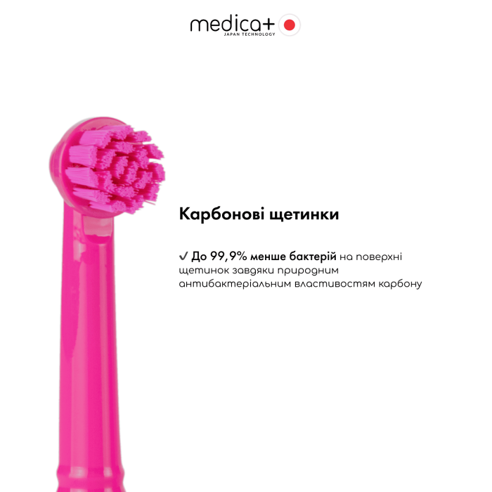 Електрична зубна щітка MEDICA+ ProBrush XO Soft Touch Fuchsia (Japan) фото № 4