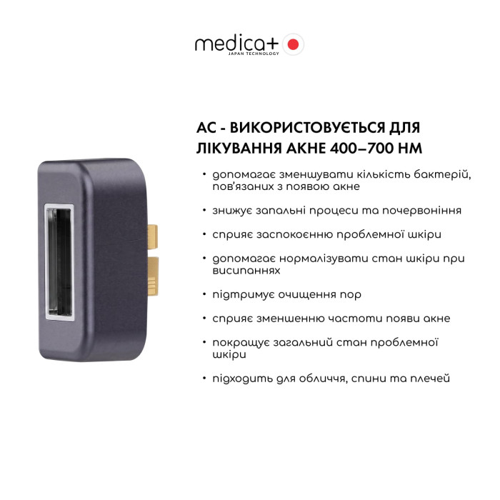 Насадки для омолодження шкіри та лікування акне MEDICA+ ICE PRO 10X +2 фото № 1