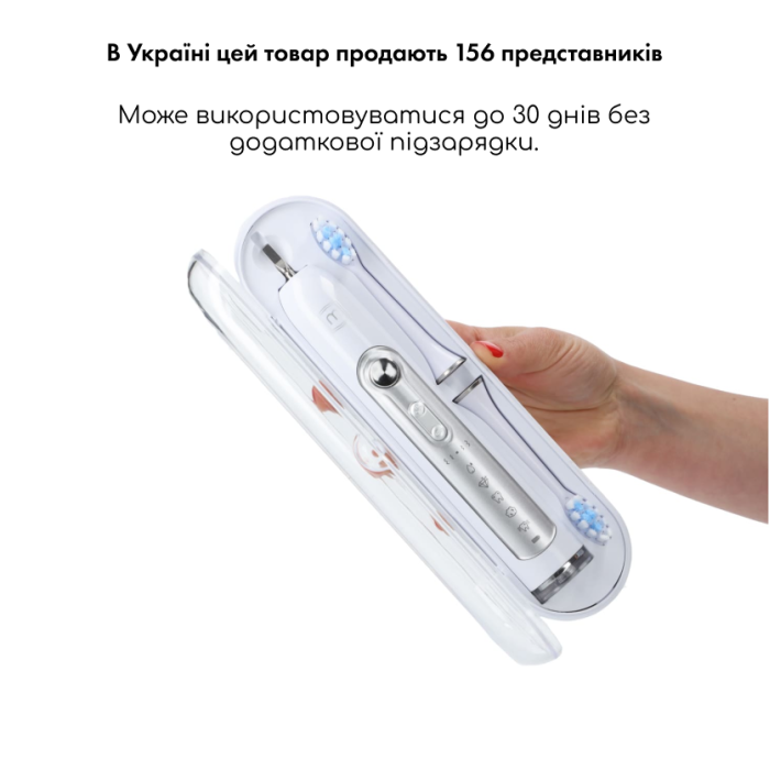 УЛЬТРАЗВУКОВАЯ ЗУБНАЯ ЩЕТКА MEDICA+ PROBRUSH 9.0 (ULTASONIC) WHITE (ЯПОНИЯ) фото № 4