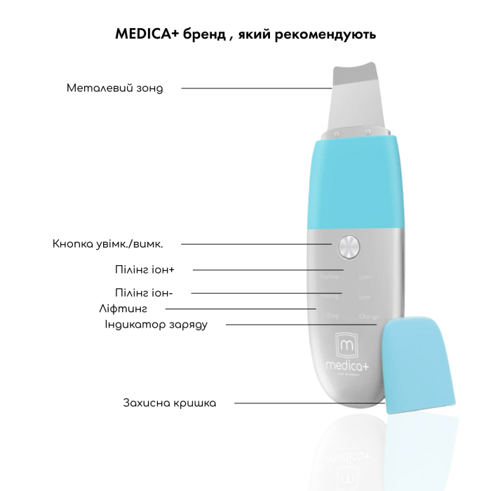УЛЬТРАЗВУКОВОЙ СКРАБЕР ДЛЯ ЛИЦА MEDICA+ VIBROSKIN 8.0 (ЯПОНИЯ) фото № 6